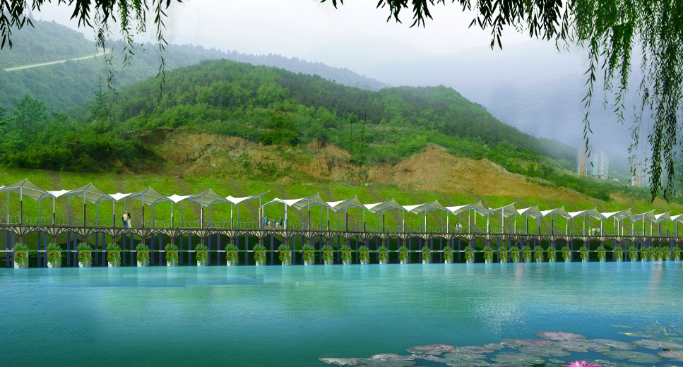 景觀長(zhǎng)廊膜結(jié)構(gòu)